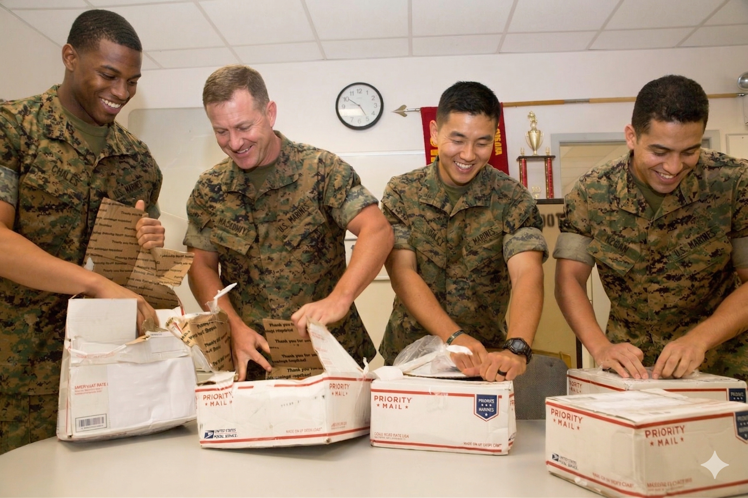 Community packing care packages